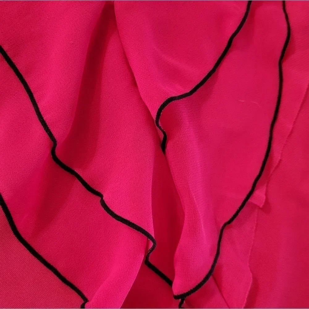 Express Pink Ruffle Tank Top - Picture 6 of 8